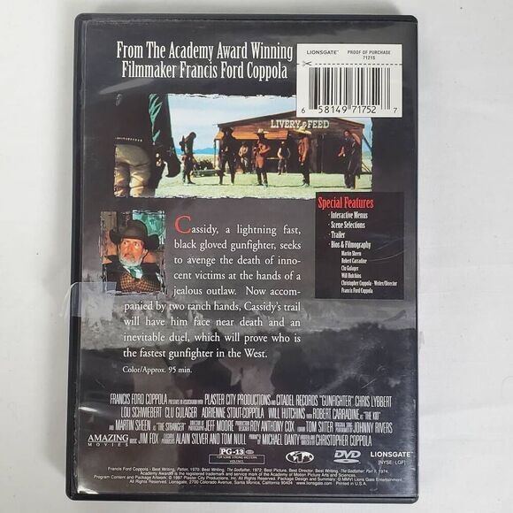 Gunfighter (DVD, 2003) Francis Ford Coppola Presents – Western Action Drama - Picture 3 of 3